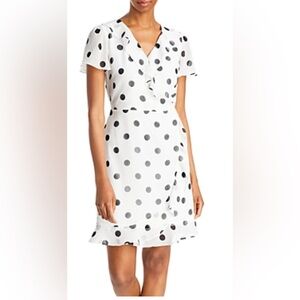 Karl Lagerfeld Black and White Polka Dot Mini Dress